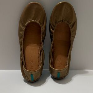 Tieks Women's Metallic Gold Flats Size 10